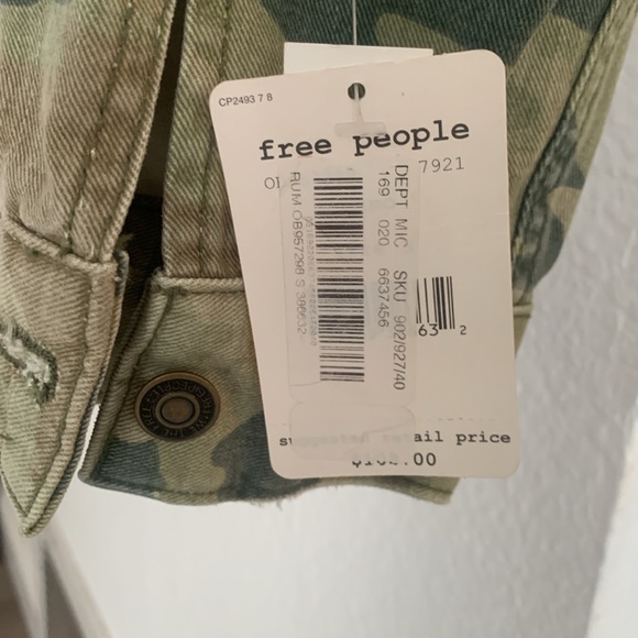 NWT Free People Cameo Jean Jacket size S - Picture 5 of 10
